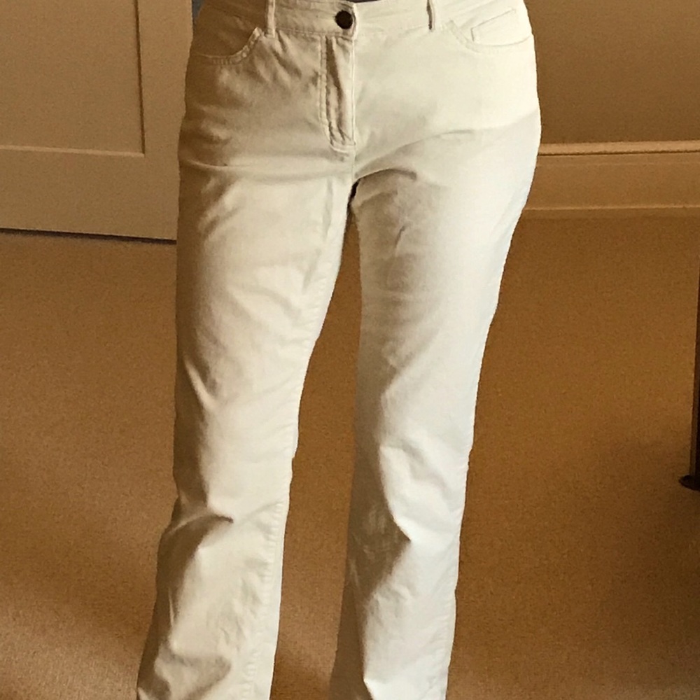 Chaps corduroy jeans size 10 tall, cream ivory